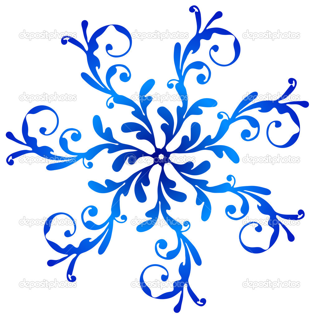 1024x1024 Snowflake Clip Art Blue Vintage Snowflake Stock Vector