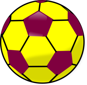 299x294 Blue And Yellow Soccerball Clip Art