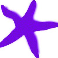 200x200 Blue Starfish Clipart