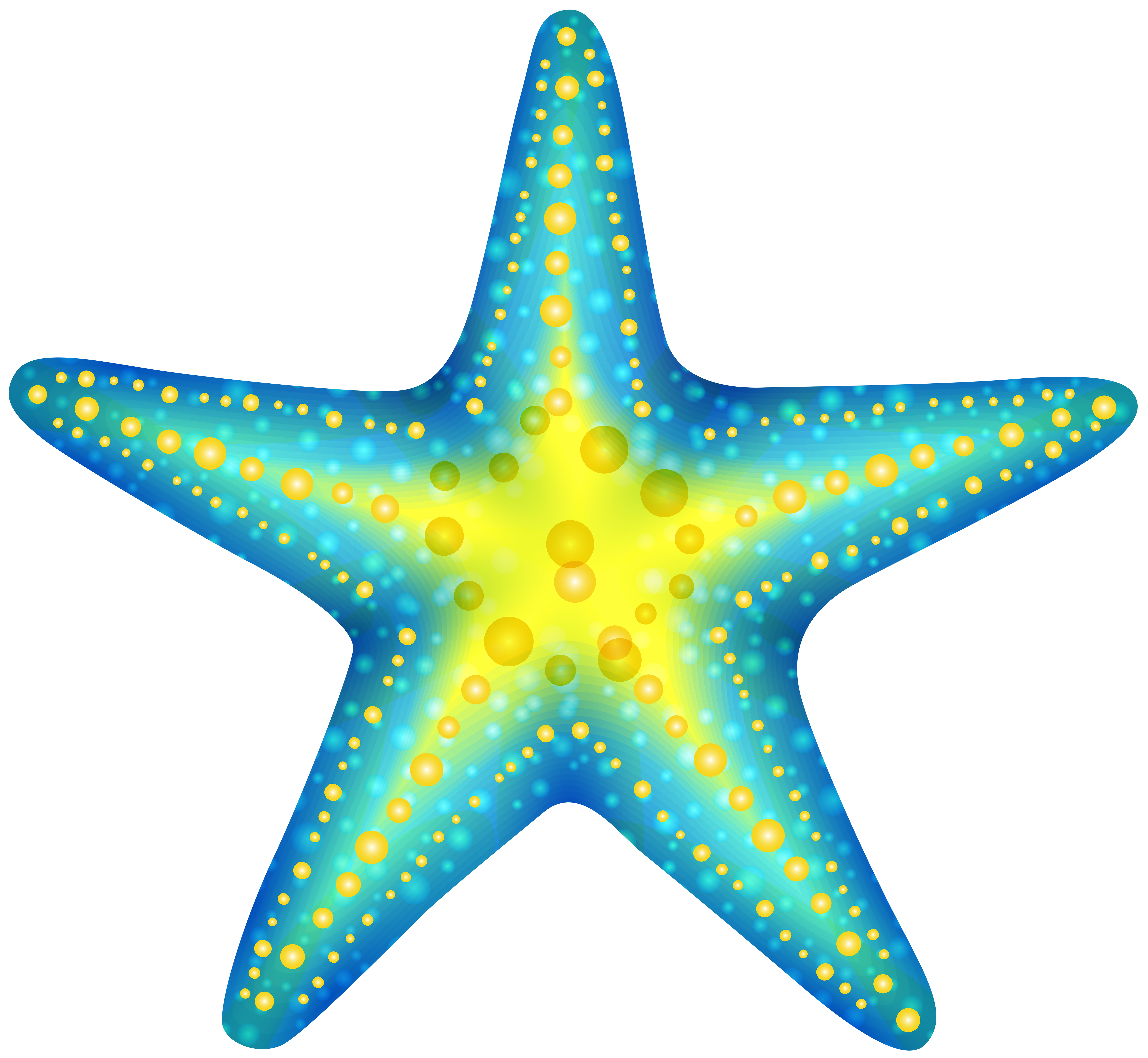 6000x5530 Blue Starfish Png Clip Art
