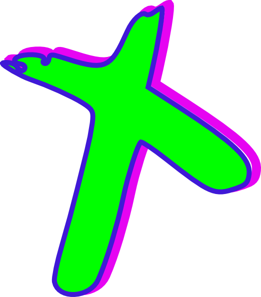 522x594 Cross Green Blue Magenta Clip Art
