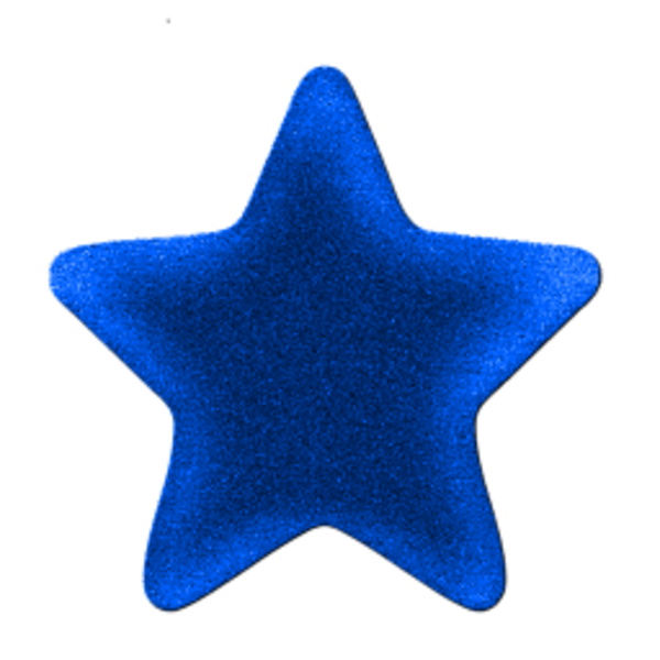 600x600 Blue Star Clipart