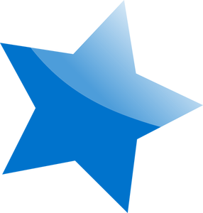 286x300 5930 Clip Art Blue Star Banner Public Domain Vectors
