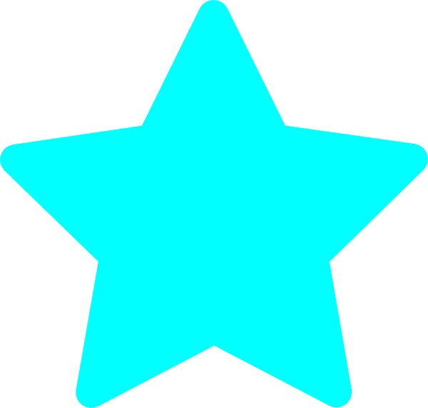 600x573 Star Light Blue Clip Art