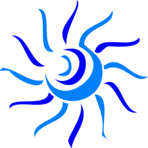298x297 Blue Sun Cliparts