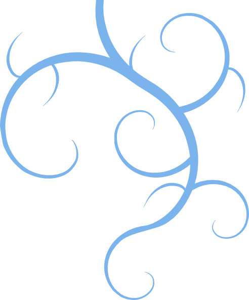 492x593 Blue Swirls Clip Art