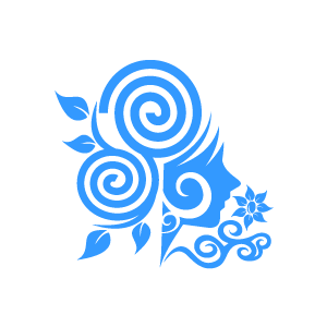 300x300 Blue Flower Clipart Swirl Flower