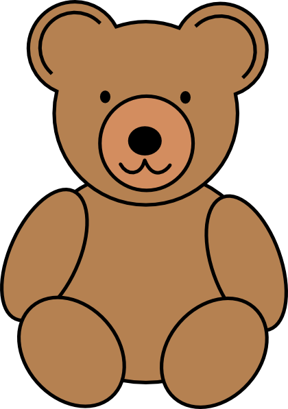 420x597 Blue Teddy Bear Clipart