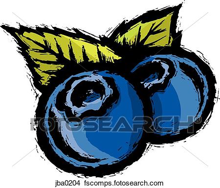 450x384 Drawings Of Two Blueberries Jba0204