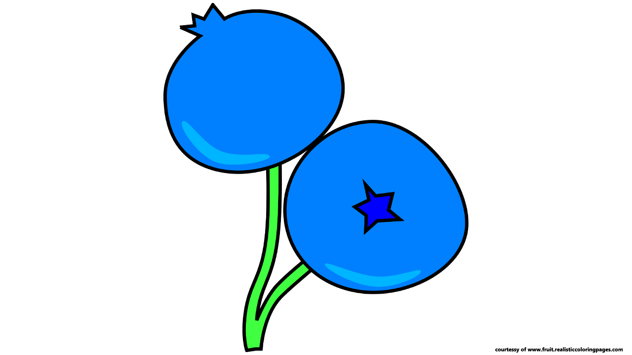 1280x720 Blueberry Clipart Single