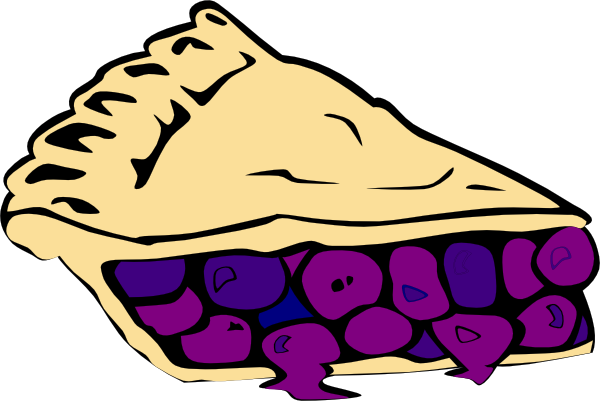 600x401 Blueberry Pie Clip Art
