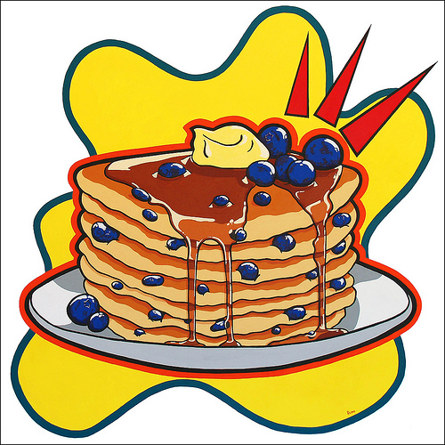 500x500 Clip Art Cartoon Pancakes Clipart