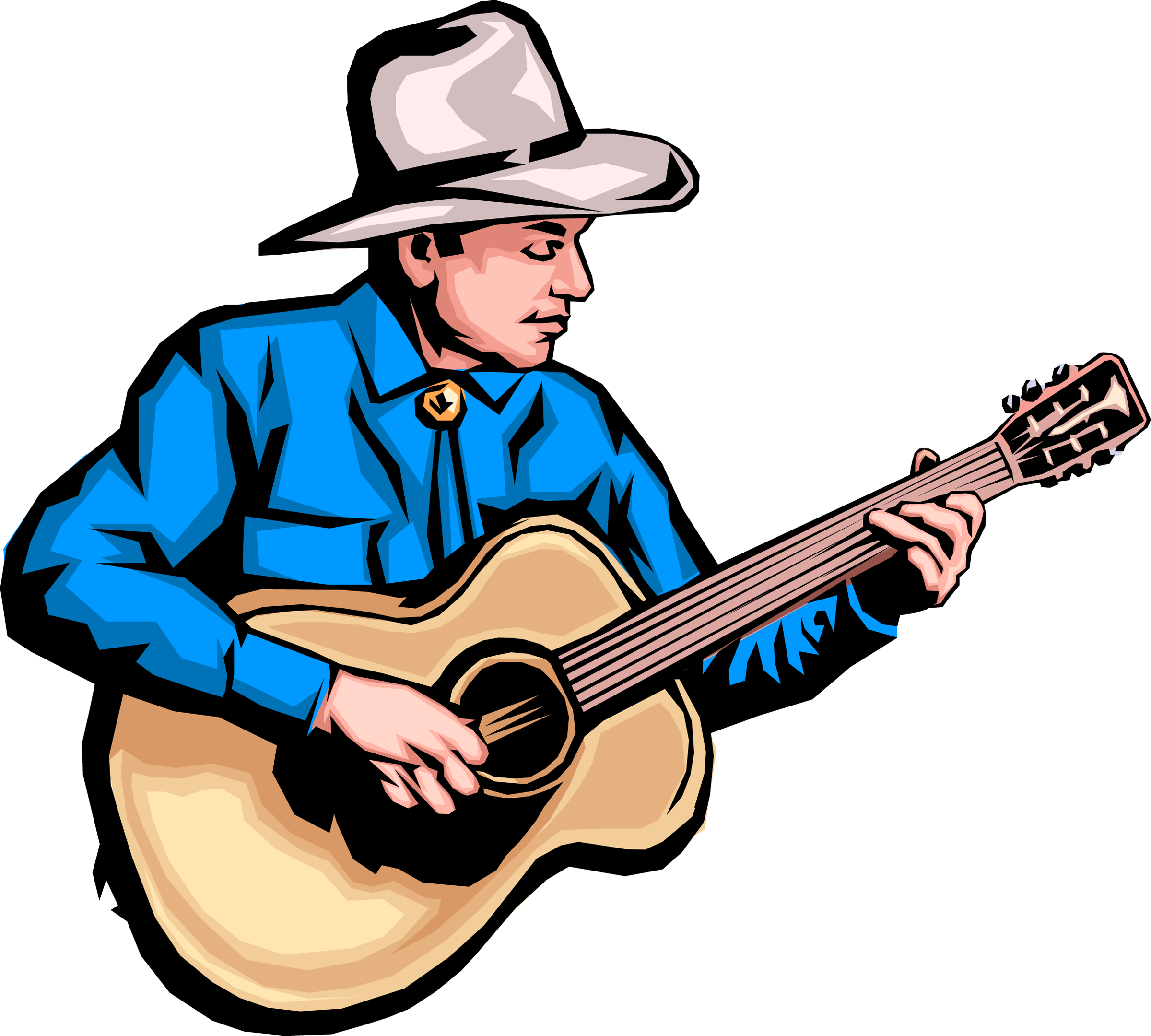 2400x2160 Country Music Clipart