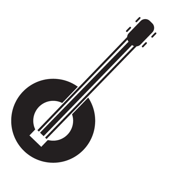 600x600 String Banjo Clipart