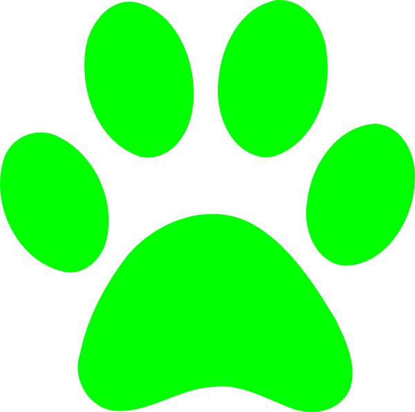 600x596 Blues Clues Green Paw Clip Art