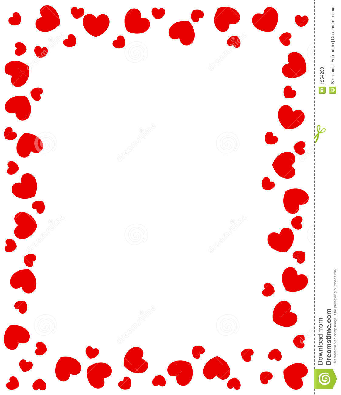 1123x1300 Hearts And Pink Stars Border Free Borders And Clip Art