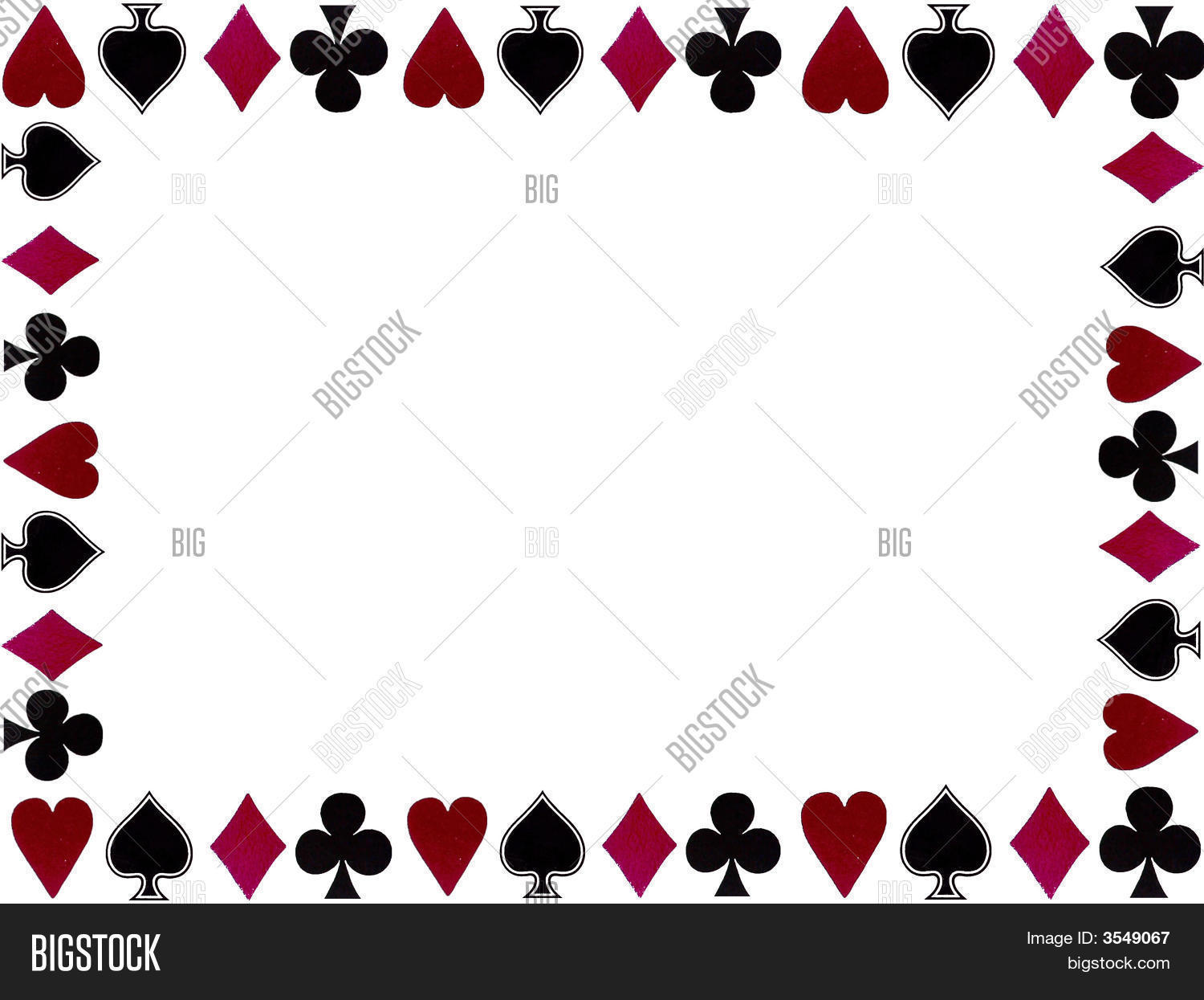 1500x1245 Playing Card Symbols Boarder Image Amp Photo Bigstock