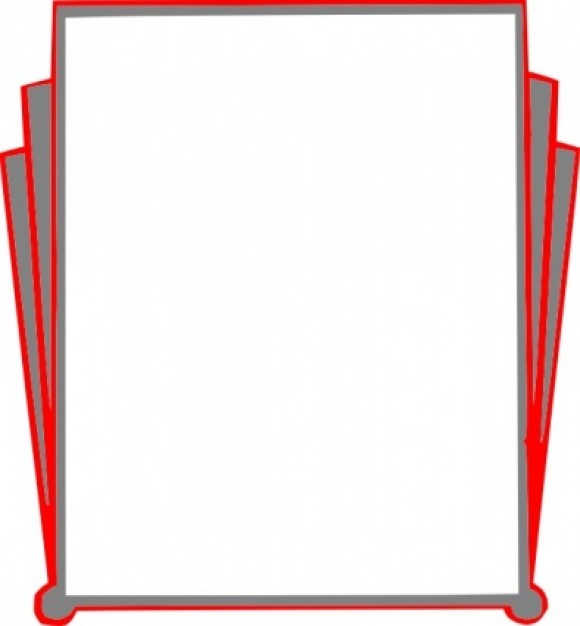 580x626 Clip Art Book Border Clipart