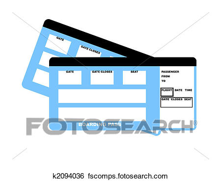 450x369 Stock Illustration Of Airline Tickets K2094036