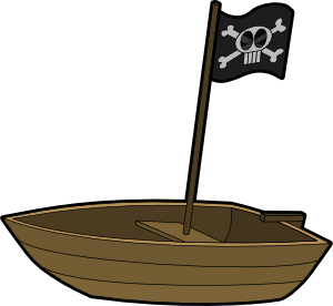 300x276 Pirats Boat Clip Art
