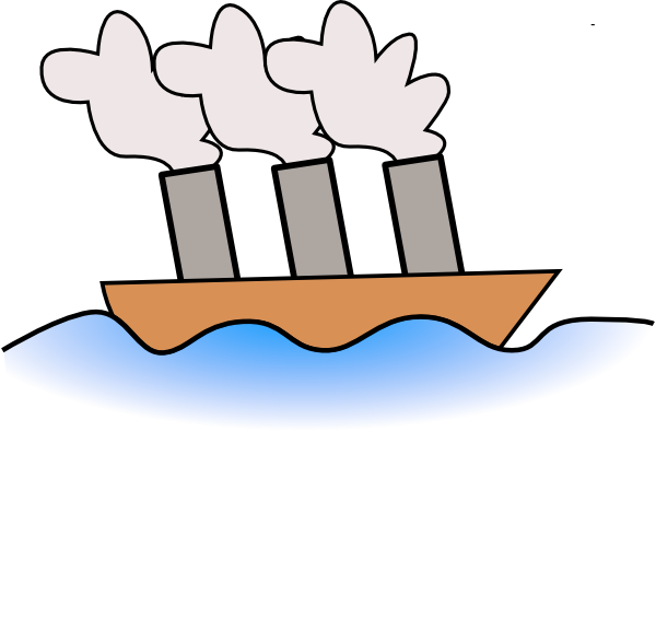 600x564 Cartoon Boat Clipart