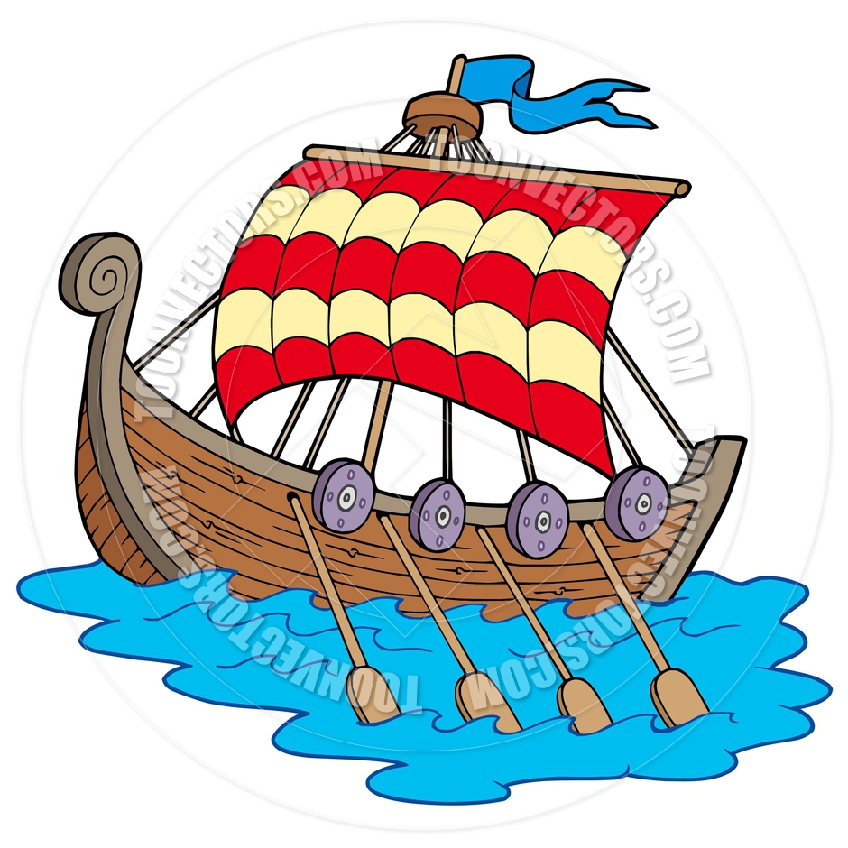 940x940 Cartoon Viking Boat By Clairev Toon Vectors Eps