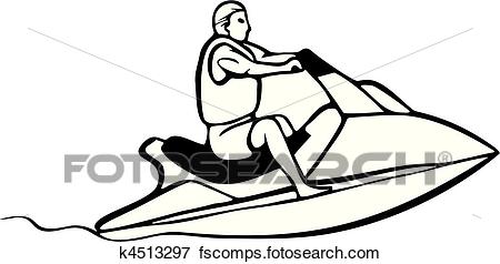 450x238 Clip Art Of Auto And Boat Racing K4513297