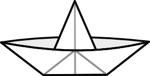 300x153 Paper Boat Clip Art