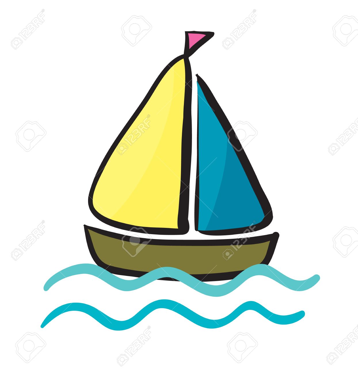 1244x1300 Illustration Of A Ship On A White Background Royalty Free Cliparts