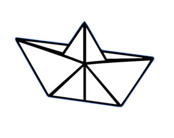 340x270 Paper Boats Decal Etsy