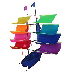 240x240 Tresbro 3d Boat Kite Flying Single Line Kite Ripstop Nylon