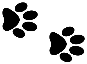 350x259 Dog Paw Print Stamps Dog Prints Clip Art Clipartcow 3