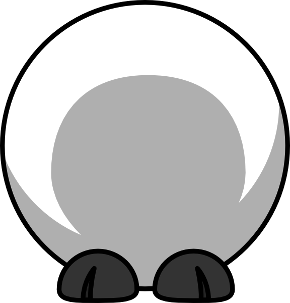 576x600 Sheep Body Clip Art