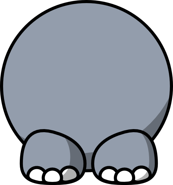 558x599 Elephant Body Clip Art