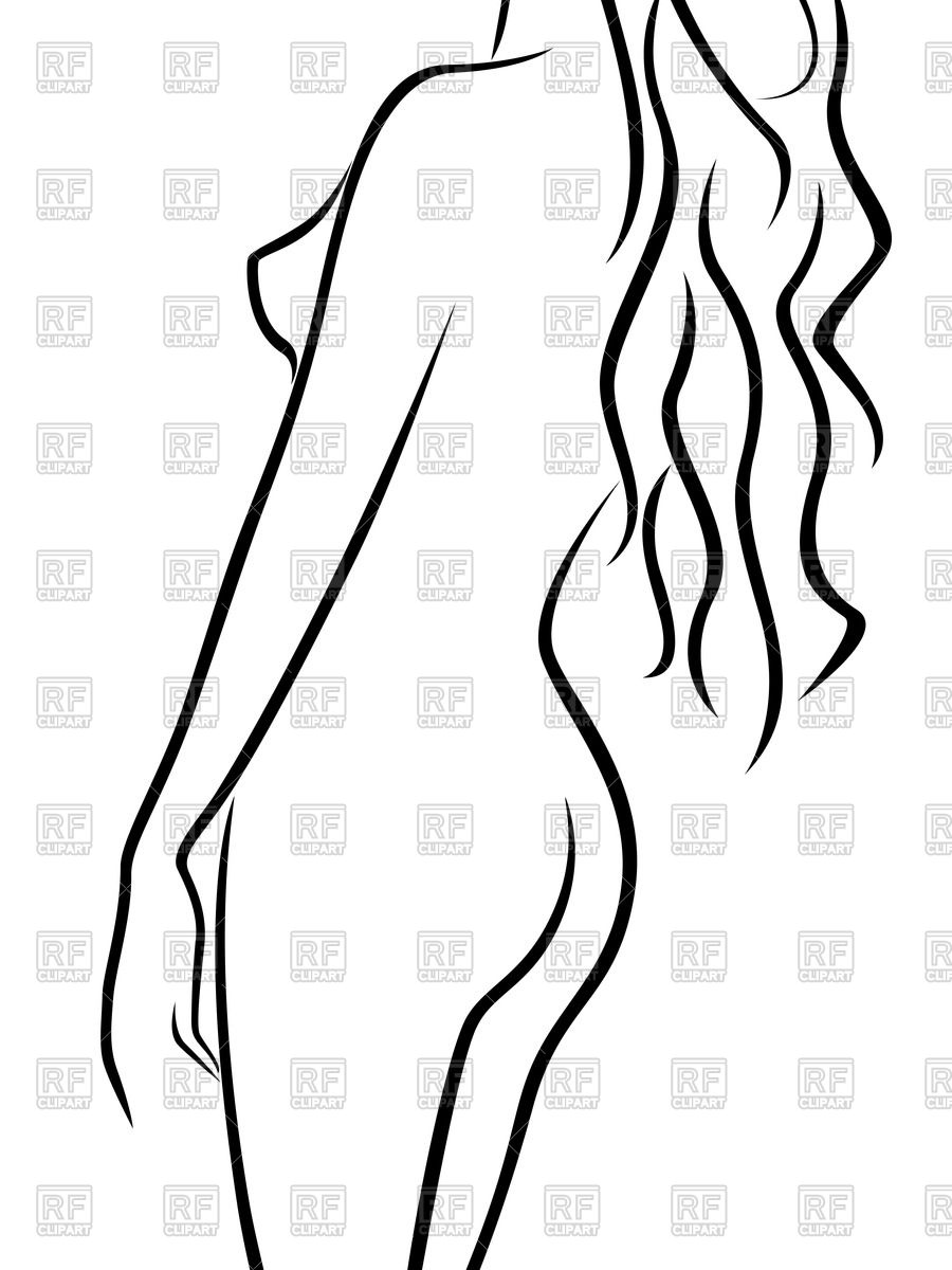 900x1200 Female Body Half Turn Back