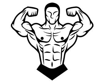 340x270 Bodybuilder Svg Etsy