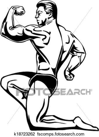 341x470 Clipart Of Bodybuilding And Powerlifting