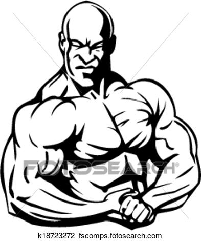 393x470 Clipart Of Bodybuilding And Powerlifting