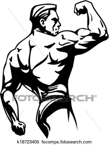 354x470 Clipart Of Bodybuilding And Powerlifting