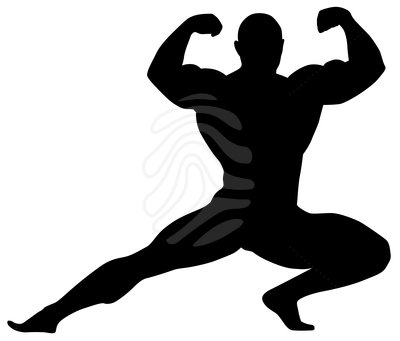 400x341 Bodybuilding Clipart