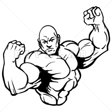 361x361 Body Builder Clipart