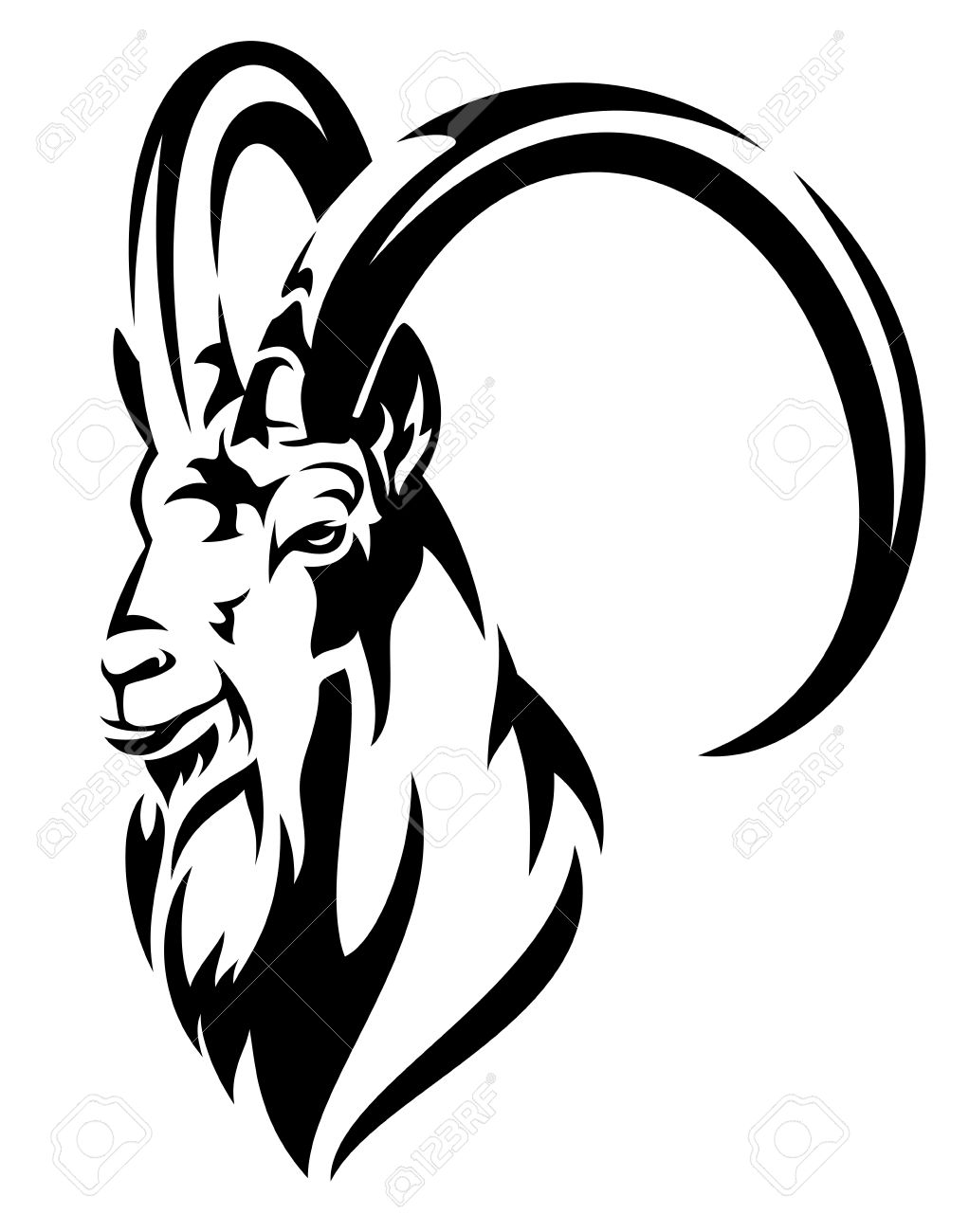 1022x1300 Goats Head Clipart