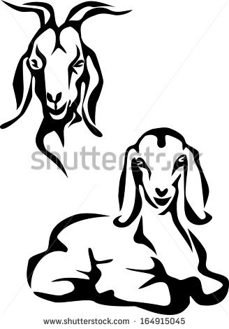 328x470 Boer Goat Clipart