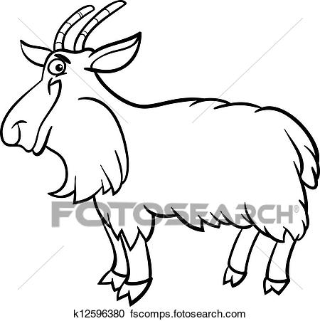 450x451 Goat Outline