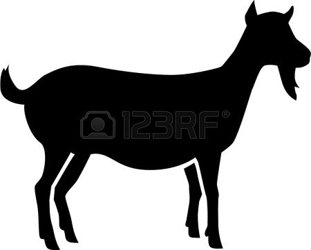 450x363 Woman With Goat Clipart