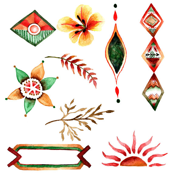 570x570 Boho Pattern Clipart Border Clipart Indian Clipart Bohemian