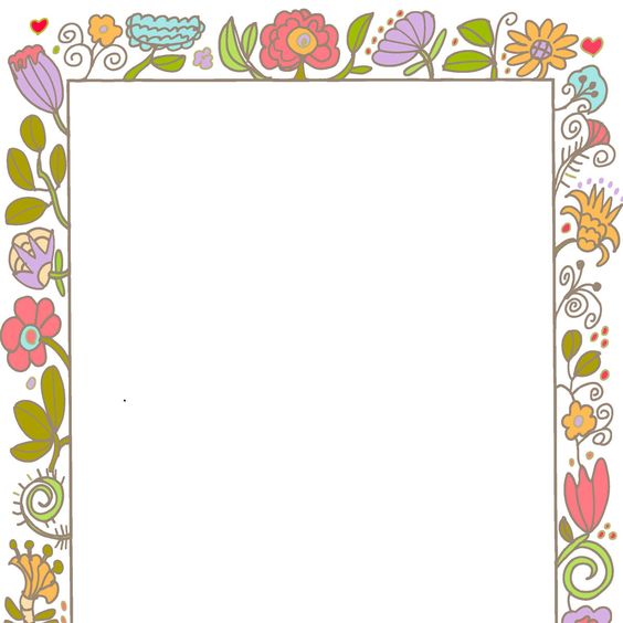 564x564 April Clipart Borders