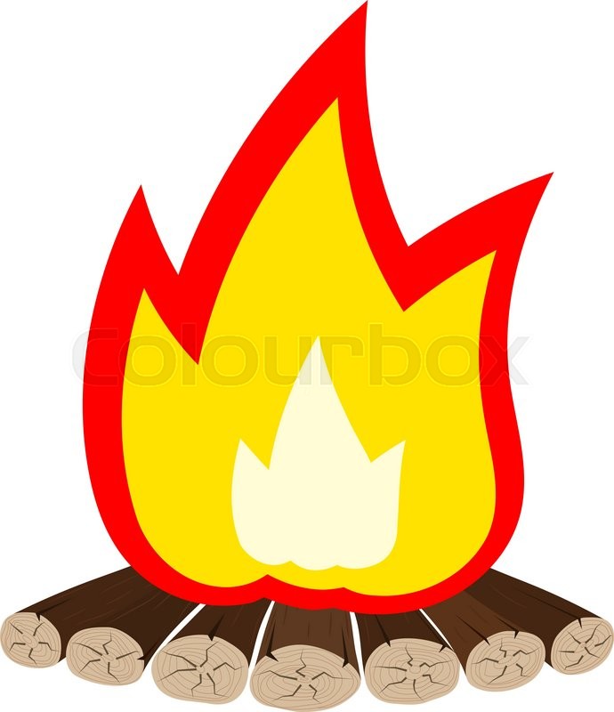 690x800 Bonfire Clipart Animated