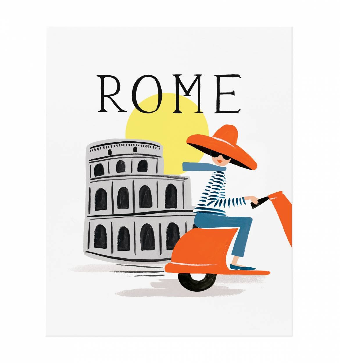 1170x1248 Bon Voyage Rome Art Print 8x10
