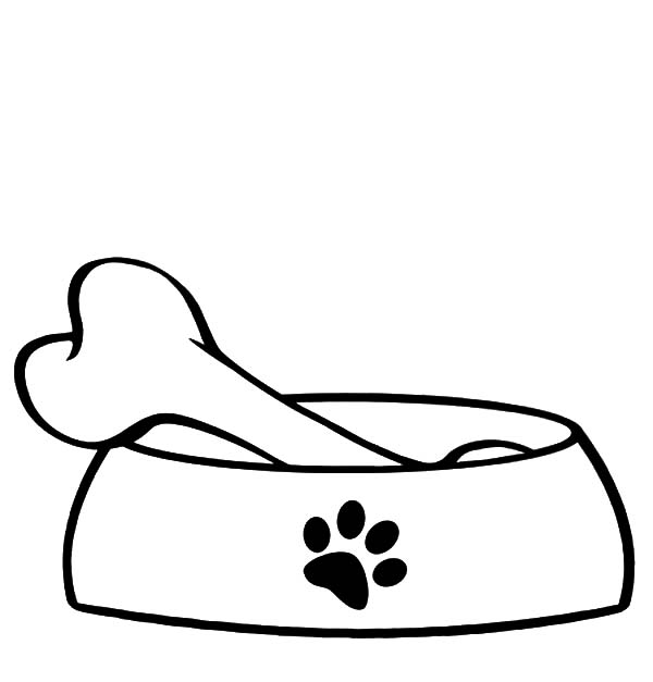600x627 Bowl Dog Bone Clipart, Explore Pictures